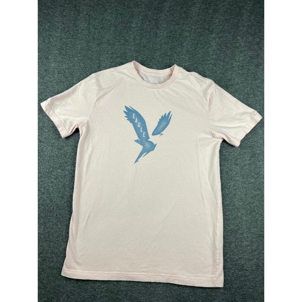 American Eagle Light Pink Eagle‎ Graphic Men's T-Shirt Size XS